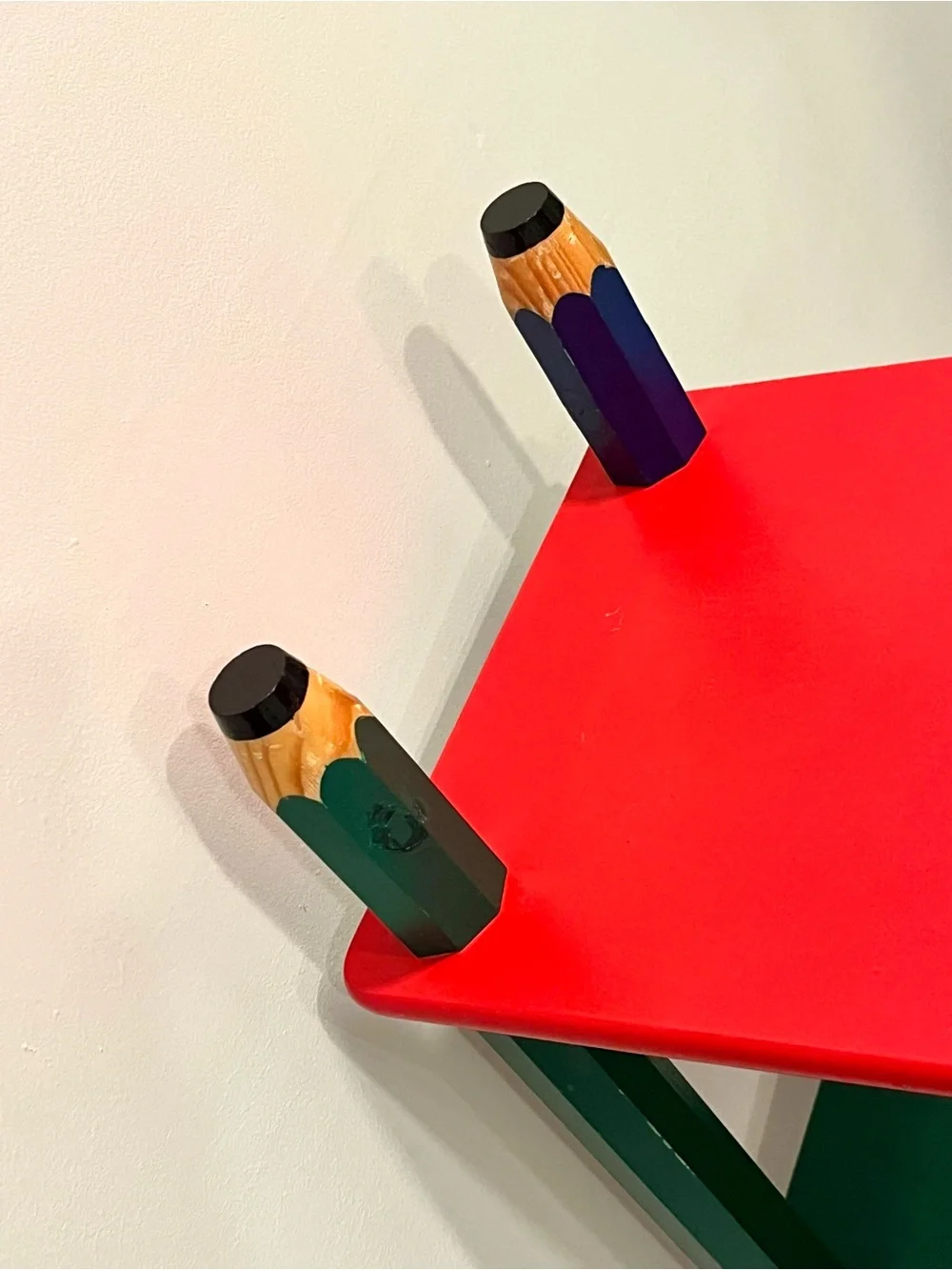 Vintage 80s/90s Pierre Sala Colorful Kids Pencil Book Shelf Classroom - Rare!